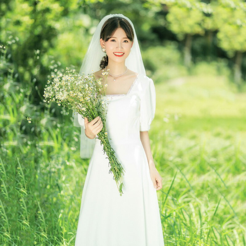 ウェディングドレス 二次会 花嫁 ドレス 結婚式 袖あり ブライダル 演奏会 披露宴 ロング ウエディングドレス 発表会 コンサート 大きいサイズ フォーマル 前撮り パーティードレス 小さいサイズ リゾート 海外挙式 ピアノ シンプル エレガント 送料無料