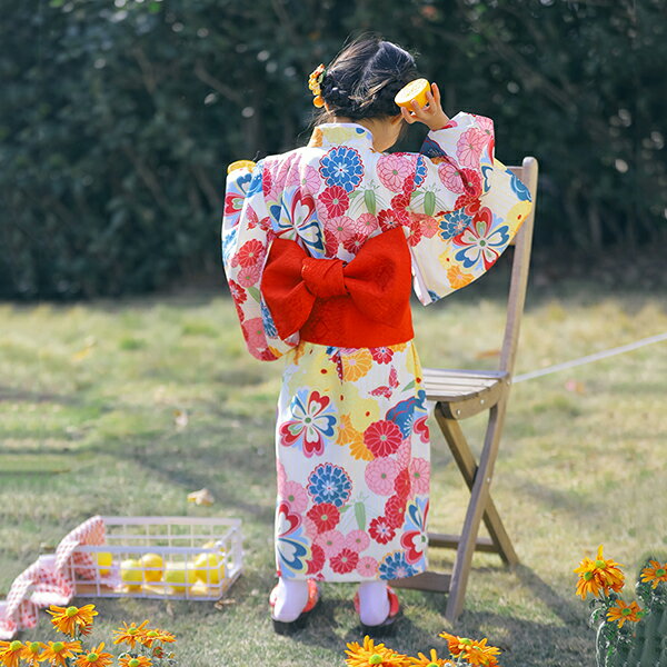 【★半額限定★スーパーSALE期間中】子供浴衣 キッズ浴衣 女の子 和装 和服 浴衣単品...