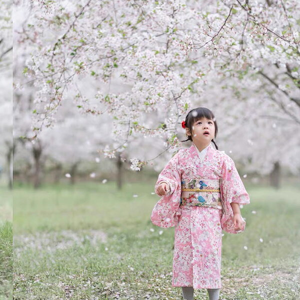 子供浴衣 キッズ浴衣 女の子 和装 和服 浴衣単品 子供 キッズ かわいい おしゃれ ...