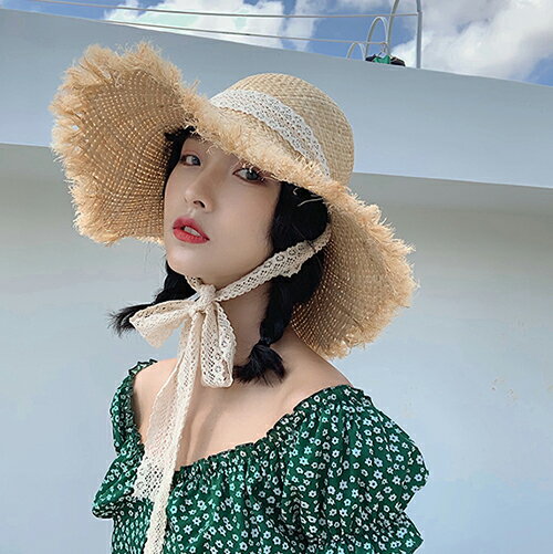 帽子 UVカット 麦わら帽子 サンバイザーレディース つば広 遮光 UVカット帽子 日よけ おしゃれ 可愛い リボン 春 夏 母の日 旅行 レジャー 2