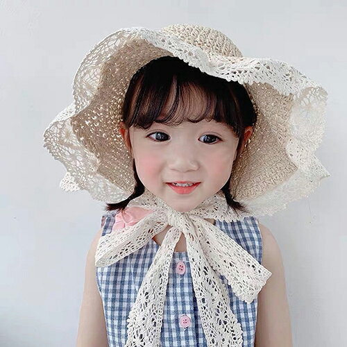帽子 子供 キッズ 親子 お揃い 日よけ 女の子 UVカット 麦わら帽子 ストローハット...