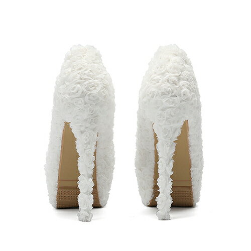 AddChicのウエディングパンプス ウエディングシューズ 美脚パンプス パーティーシューズ パーティー 結婚式 靴 痛くない レディース ハイヒール ウェディング シューズ ブライダルシューズ ヒール 二次会 披露宴 おしゃれ きれいめ 14cm｜アングル2