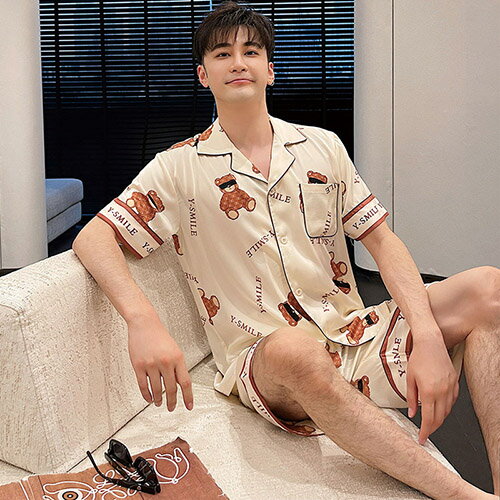 パジャマ ルームウェア パジャマ メンズ 上下セット 半袖 春 夏 涼しい ナイトウェア 部屋着 おしゃれ ギフト セットアップ かわいい 寝間着 寝巻き プレゼント お祝い 父の日 20代 30代 40代 50代 送料無料