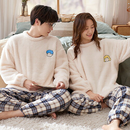 ペアパジャマ パジャマ 秋 冬 カップルパジャ 大きいサイズ 厚手レディース メンズ ルームウェア 長袖 上下セット ナイトウェア 部屋着 ギフト セットアップ かわいい プレゼント 上品 彼氏 彼女 お揃い 長ズボン お祝い 寝間着 寝巻き 送料無料