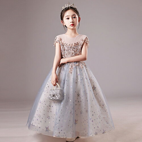 Dress - 子供ドレス キッズドレス ワンピース 女の子 ロング丈 キッズ ピアノ 発表会 演奏会 結婚式 七五三 入学式 誕生日 パーティー フォーマルワンピース カジュアル かわいい 子供服 ナチュラル ジュニア ガールズ おしゃれ 100 110 120 130 140 150 160