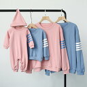 パーカー ロンパース 親子ペア 男の子 女の子 お揃い トップス 親子ペアルック 赤ちゃん ベビー服 新生児 親子お揃い 長袖 レディース メンズ プレゼント ...