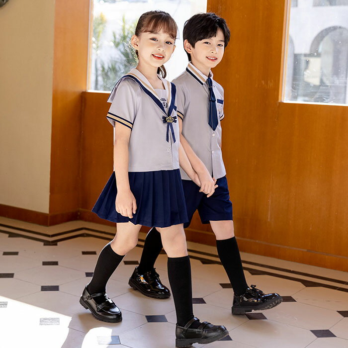 子供スーツ キッズ 制服 セーラー風 セットアップ 上下セット 半袖 スカート パンツ フォーマル 小学生 女の子 男の子 幼稚園 学校 春 秋 夏 おしゃれ 入学式 生日会 発表会 演出服 結婚式 卒業式100/110/120/130/140/150/160