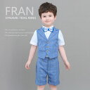 子供スーツ 男の子 制服 4点セット キッズ セットアップ シャツ 半袖 パンツ 春 夏 秋 フォーマル 可愛い ジュニア 入園式 七五三 結婚式 卒業式 発表...