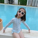 子供 水着 女の子 キッズ おしゃれ ビキニ ワンピース 長袖 ベビー 夏 学校用水着 スイミング プール 海水浴 温泉 幼稚園 小学生 無地 可愛い おしゃれ 90/100/110/120/130 3歳 4歳 5歳 6歳 7歳 8歳 9歳(4)