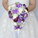 ブーケ 造花 ウェディング 結婚式 ブーケ 花束 ウェディングブーケ 造花ブーケ ブライダルブーケ トスブーケ 結婚式 花嫁 写真撮り 結婚祝い 贈り物 フラワーギフト バラ プレゼント 二次会 贈答品 披露宴
