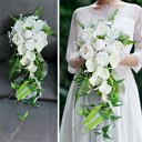 結婚式 ブーケ 造花 ウェディング ブーケ 造花ブーケ 花束 ウェディングブーケ ブライダルブーケ トスブーケ 結婚式 花嫁 前撮り 結婚祝い 贈り物 フラワー...