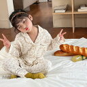 パジャマ 子供 キッズ 女の子 春 夏 長袖 薄手 綿 前開き Vネック 上下セット ズボン 花柄 ルームウェア 子供服 可愛い 部屋着 ゆったり ジュニア 寝...