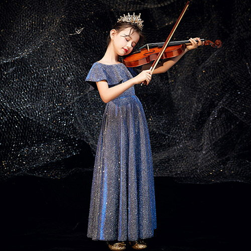 Kids' Dress, Children's Dress, Long Dress, Long One-Piece Dress, Girls' Dress, Kids' Dress, Piano Recital, Concert, Wedding, Shichi-Go-San, Birthday, Party, Formal, Cute, Junior, Girls, Stylish, 100-160cm, Ages 3, 4, 5, 6, 7, 8, 9, 10