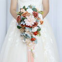 花嫁 ブーケ ウエディングブーケ フラワー 結婚式 造花 アレンジメント ブライダルブーケ 造花ブーケ 二次会 贈答品 花束 披露宴 撮影道具 インテリア
