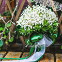 ブーケ 造花 ウエディングブーケ 花嫁 フラワー 結婚式 ブライダルブーケ 造花ブーケ 二次会 贈答品 花束 披露宴 撮影道具 インテリア クリスマス ホワイト
