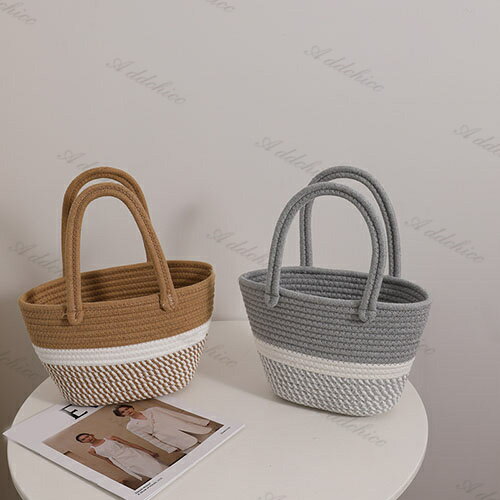 Handbag Type - かごバッグ 編みバッグ 小さめ 手提げバッグ ハンドバッグ レディース トートバッグ バッグ 通勤 おしゃれ 大人 お出かけ かわいい 旅行 海 ビーチ 夏 リゾート