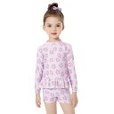 子供水着 キッズ ウェットスーツ 水着 女の子 ジュニア 上下セット パンツ セパレート ラッシュガード 長袖 紫外線対策 スイミング プール 海水浴 水遊び ...