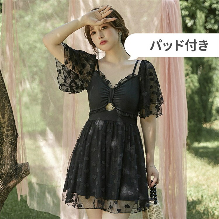 樂天商城 - レディース 水着 ワンピース オールインワン パッドつき レディース 体型カバー 速乾 ストレッチ 水着 ママ水着 温泉 夏 海 ビーチ 海水浴 スイミング シンプル 着痩せ 20代 30代 40代