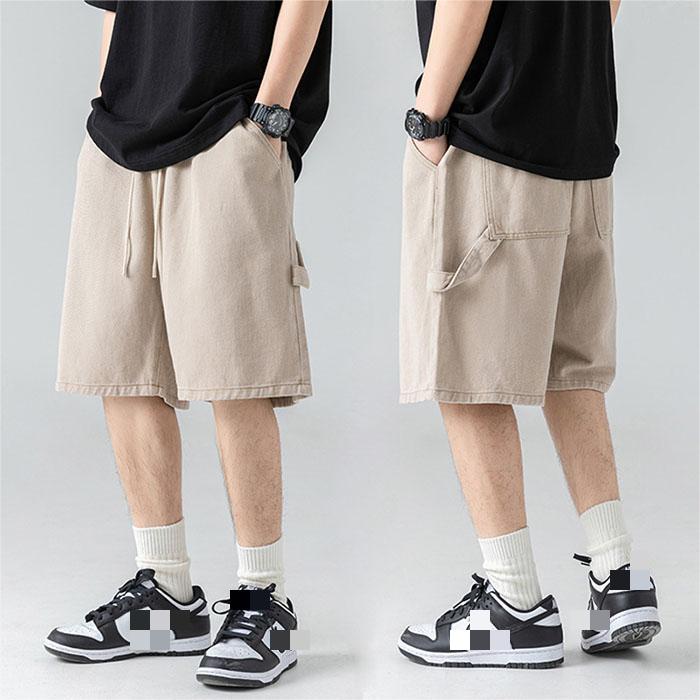 Jersey Pants - カーゴパンツ ハーフパンツ メンズ 綿 ポケット付き 大きいサイズ 春 夏 短パン 5分丈 ショートパンツ ゆったり アウトドア スポーツ ランニング ジャージ 韓国ファッション カジュアル シンプル 涼しい デイリー 彼氏 父の日 ギフト 贈り物 プレゼント イージーパンツ