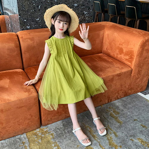 子供 ワンピース 女の子 キッズ ノースリーブ 子供服 春 夏 カジュアル ナチュラル...