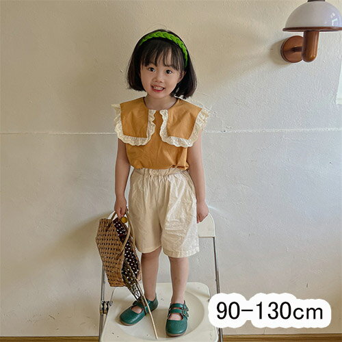 子供服 セットアップ tシャツ パンツ 女の子 キッズ 上下セット 袖無し ノースリーブ 春 夏 綿 コットン カジュアル ナチュラル 子ども 可愛い ジュニア ガールズ ピアノ 旅行 90-130cm 1歳 2歳 3歳 4歳 5歳 6歳 7歳