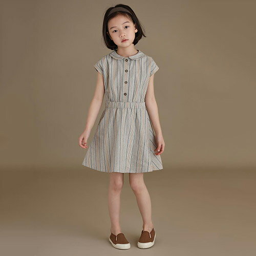 아이 원피스 소녀 키즈 민소매 시원한 아동복 여름복 면 100% 코튼 캐주얼 내츄럴 귀여운 주니어 걸스 세련된 여행 110-160cm 5세 6세 7세 8세 9세 10세