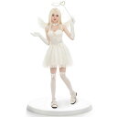 ハロウィン コスプレ 天使 悪魔 エンゼル 仮装 魔女 エンジェル 羽 羽根 衣装 レディース 魔法使い コスチューム 5点セット 大きいサイズ 可愛い女性 大人 パーティー 舞台 演出服 イベント 写真撮影 ステージ 演劇 余興 学園祭 忘年会 新年会 文化祭 変装
