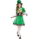 コスプレ 仮装 精霊 妖精 ハロウィン 衣装 レディース 3点セット 帽子付き グリーン ワンピース 女性用 大人 大きいサイズ 民族衣装 かわいい パーティー...