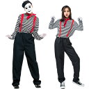 ハロウィン 仮装 ペアルック ピエロ 道化師 コスプレ 衣装 カップル 服 5点セット 帽子付き 男性用 女性用 ジョーカー 可愛い コスチューム 大きいサイズ 大人 メンズ レディース パーティー 余興 演出服 イベント 撮影 ステージ 演劇 忘年会 新年会 文化祭 クリスマス 変装(3)