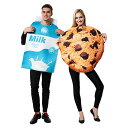 ハロウィン コスプレ 変装 仮装 レディース メンズ 食べ物 ミルク+クッキー 2点セット ワンピース 衣装 祭り 学園祭 コスチューム 可愛い 文化祭 かわい...