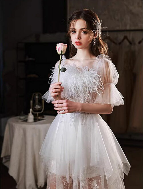 パーティードレス ウェディングドレス ドレス ロングドレス 花嫁ドレス ワンピース レディースドレス 羽 二次会 結婚式 花嫁 ブライダル 演奏会 披露宴 発表会 コンサート 大きいサイズ フォーマル 前撮り リゾート 海外挙式 ピアノ お洒落