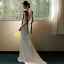 ウェディングドレス ロングドレス トレーンドレス 花嫁ドレス 袖なし キャミソール 二次会 結婚式 花嫁 ブライダル 演奏会 披露宴 ロング 発表会 コンサート 大きいサイズ フォーマル 前撮り リゾート パーティードレス 海外挙式 ピアノ 発表会 エレガント