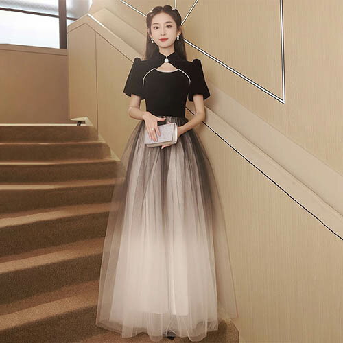 樂天商城 - ロングドレス カラードレス パーティードレス ウエディング ステージ衣装 大きいサイズ 同窓会 食事会 お呼ばれ 結婚式 二次会 花嫁 演奏会 披露宴 発表会 小さいサイズ ピアノ 挙式 イベント コンサート 黒