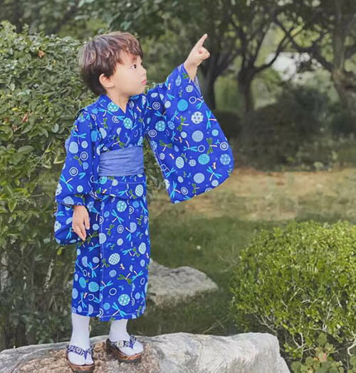キッズ浴衣 薄手 春 夏 子供浴衣 浴衣セット 帯 男の子 和装 和服 子供 キッズ 可...