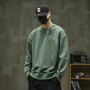 Tシャツ 長袖 メンズ ロンT ロングスリーブ カットソー 長袖tシャツ クルーネック オーバーサイズ ゆったり ロングtシャツ ビッグシルエット 韓国 ファッション 大きいサイズ 春 秋 冬 普段着 カジュアル かっこいい デイリー おしゃれ トップス