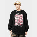 tシャツ 長袖 メンズ ロンT プリント アメカジ ストリート 大きいサイズ ロングスリーブ オーバーサイズ ビッグシルエット 長袖tシャツ スウェット カットソー 韓国 ファッション 春 秋 冬 男女兼用 ペア カップル ゆったり 普段着 カジュアル デイリー おしゃれ トップス
