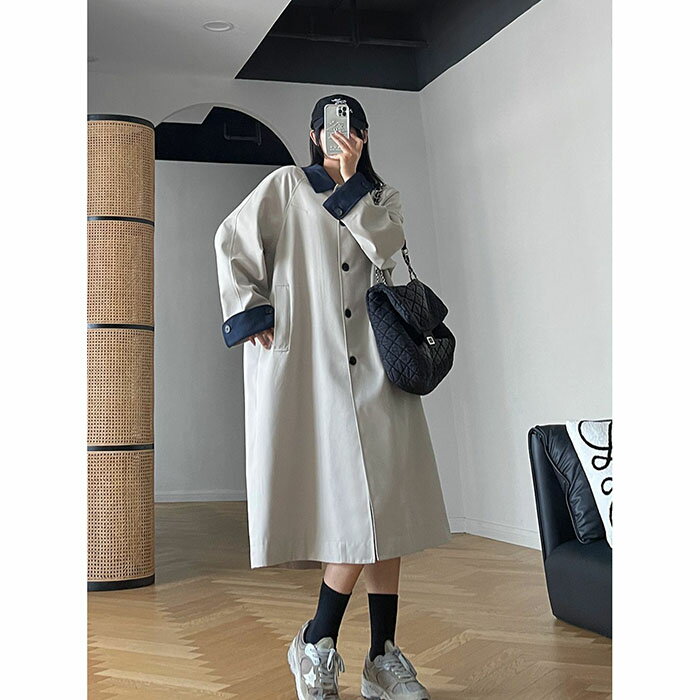 ロングトレンチコートレディースロン...