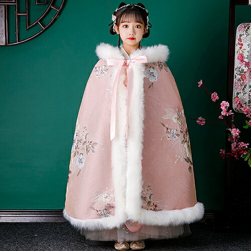ボレロ ロング丈 キッズボレロ ロングボレロ コート アウター 厚手 秋 冬 フード付き キッズ 子供 女の子 フォーマル ショール ケープ ドレス 子供服 ジ...
