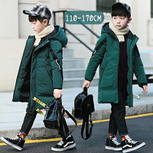 ロングコート キッズコート 中綿コート アウター ジャケット ロング丈 フード付き 厚手 キッズ 子供服 男の子 キッズ服 防寒 防風 通園 通学 秋 冬 あっ...