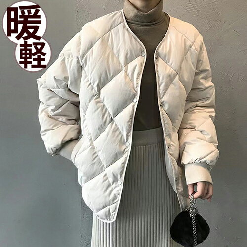 樂天商城 - コート 中綿コート軽量 アウター ショート丈 レディース ゆったり ジャケット ダウンコート ライトダウン 着痩せ 大きいサイズ 暖かい 無地 秋 冬 大人 婦人 おしゃれ 防寒 防風 20代 30代 40代 50代 M-2XL 黒 白