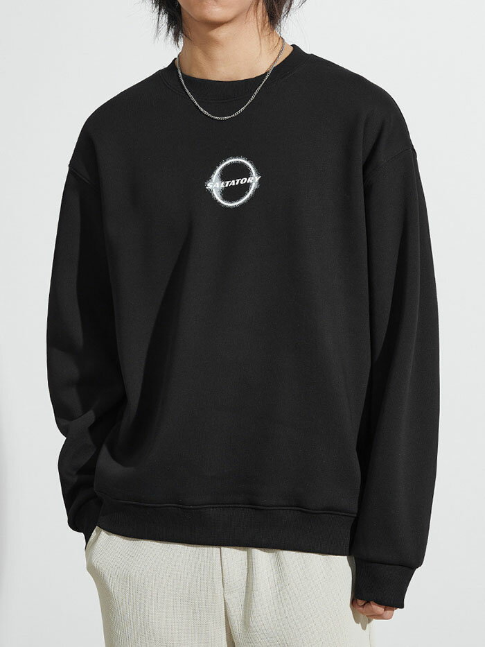 トレーナー メンズ スウェット プリント 大きいサイズ 裏起毛 ビッグシルエット 長袖 厚手 暖かい 保暖 防寒 ストリート 春 秋 冬 冬服 オーバーサイズ クルーネック ゆったり メンズファッション 普段着 アウトドア シンプル カジュアル おしゃれ トップス