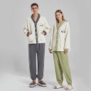 パジャマ レディース メンズ 暖かい 上下セット 長袖 あったか 冬 もこもこ ルームウェア ペア カップルパジャマ 前開き 大きいサイズ 可愛い 厚手 裏起毛...