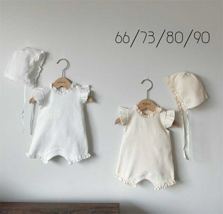 新生児 赤ちゃん ベビー服 ロンパース 夏 春 秋 ノースリーブロンパース 子供服 女の子 お部屋着 夏服 出産祝い 可愛い シンプル 綿 コットン 韓国 ファッション プレゼント 66cm 73cm 80cm 90cm