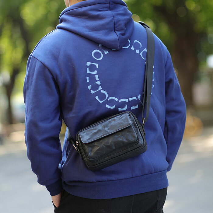 남성용 천연 가죽 숄더백, 미니 숄더백, 크로스바디 백, 숄더백, 세컨드 백, 경량, 소가죽, 소형, 미니 숄더백, 크로스바디 백, 핸드백, 통근용 가방, 지퍼 잠금, 스타일리시, 심플, 캐주얼, 멋스러움, 선물, 가방.