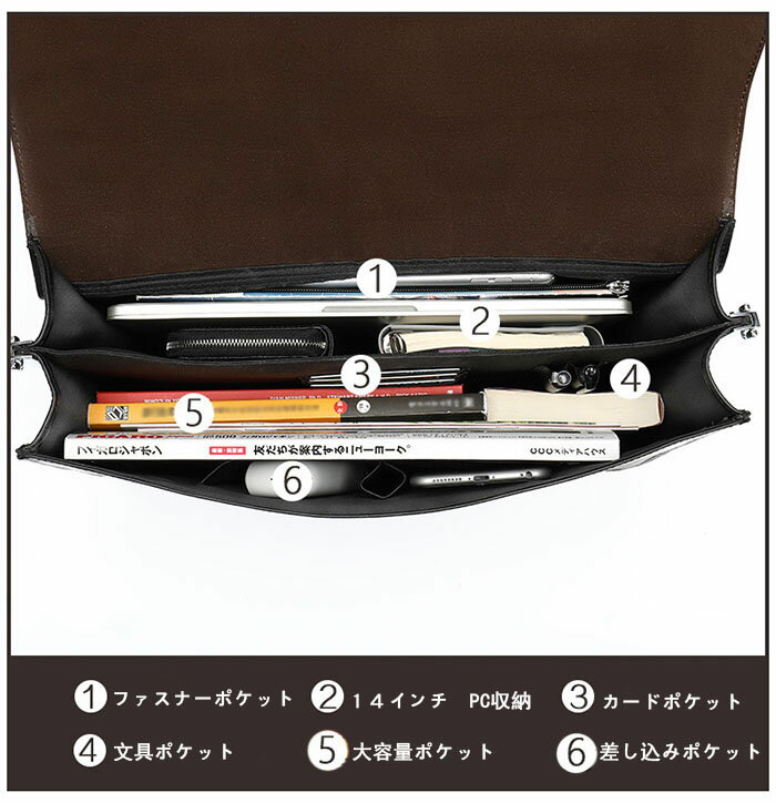 ビジネスバッグ メンズ 本革 2WAY トートバッグ ブリーフケース 撥水 A4 14インチ PC収納 大容量 ショルダーバッグ 就活 出張 通勤 旅行 牛革 レザー 軽量 ブリーフバッグ ビジネス ノートpc バッグ 斜めがけ 肩掛け 大人 男性 紳士 おしゃれ カバン 30代 40代 50代