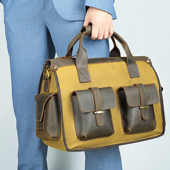 大容量ビジネスバッグ多機能ブリーフ...
