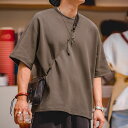 Tシャツ メンズ 半袖 tシャツ 無地 ビッグシルエット カットソー インナー 夏 クルーネック おしゃれ 人気 かっこいい カジュアル 半袖Tシャツ デイリー...