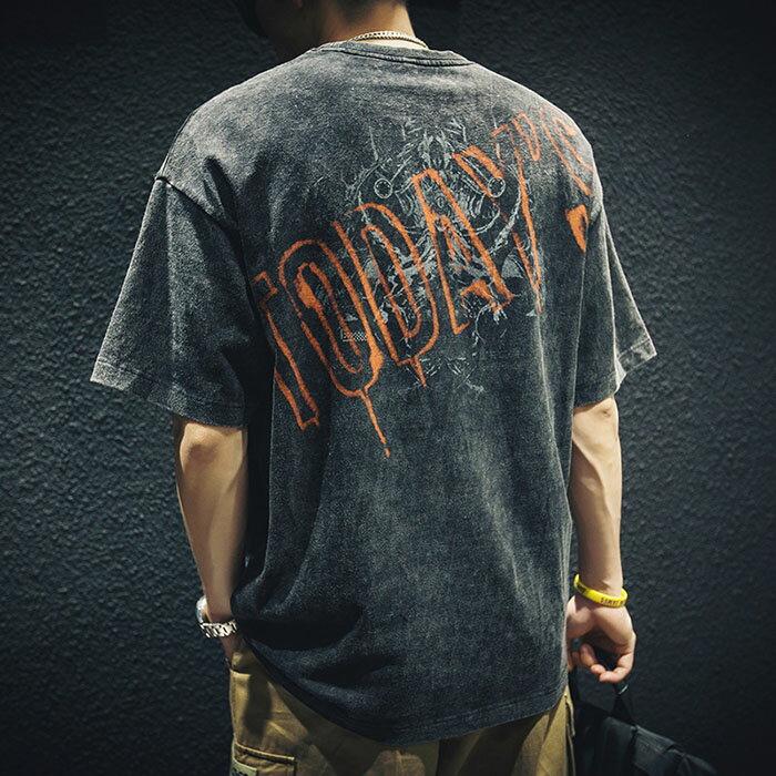 Tシャツ メンズ 半袖 おしゃれ カットソー 半袖tシャツ トップス 綿100 コットン 夏 アメカジ クルーネック オーバーサイズ シンプル デイリー 普段着 大きめ 大きいサイズ メンズファッション 黒Tシャツ 父の日ギフト 贈り物 プレゼント S-5XL