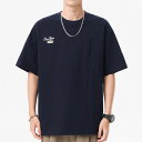 半袖 tシャツ メンズ 夏 ビッグtシャツ クルーネック Tシャツ 綿100% コットン アメカジ おしゃれ オーバーサイズ カットソー 大きめ シンプル カジ...