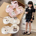 リボンサンダル 女の子 ガールズ 子供 キッズ 春物 夏物 春夏物 滑り止め 人気 おしゃれ 歩きやすい 小学生 サンダル 軽量 軽い 通気性 かわいい 子供靴...